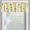thumbnail image 2 of Ambesonne Green and Yellow Valance Pack of 2, Organic Fruits, 54"X12", Fern Green and Yellow, 2 of 5