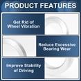 thumbnail image 4 of Unique Bargains Car Wheel Hub Centric Rings Wheels Center Shaft Shock Absorbing Hubrings Aluminium Alloy Silver Tone Durable OD 79.6mm to ID 60.1mm, 4 of 7
