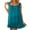 A-Blue611, variant on XIAONU Womens Lace Ruffle Trim Chemise Loose Fit Sleeveless Square Neck Nightgown Soft Feminine Sleep Nightdresses