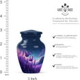 thumbnail image 2 of Purple Butterfly Cremation Urns for Adults Male & Female - Mini Keepsake Urns for Human Ashes - Male & Female - Small Urn - Urn for Human Ashes Female and Male -Size 3 Inch Pack of 2, 2 of 3