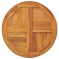 thumbnail image 4 of vidaXL Solid Teak Wood Table Top, 31.5" Round, 1", 4 of 7