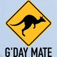thumbnail image 2 of CafePress - G'day Mate Australia Kangaroo Body Suit - Baby Light Bodysuit, Size Newborn - 24 Months, 2 of 4