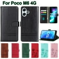 thumbnail image 2 of Étui pour Xiaomi Poco M6 4G Capa pour funda de Telfono Redmi 13 4G Flip Étui pour Xiaomi Redmi 13 PocoM6 4G Étui de Téléphone MGH Sangles Rouges Redmi 13 4G, 2 of 6