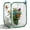 White with Green, variant on Insect & Butterfly Habitat Cage, Portable Pop-Up Mesh Enclosure for Caterpillars, 23.6 Inches Tall