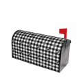 thumbnail image 3 of Xecao Black Tartan Plaid for Mailbox Cover with Magnetic Strips, Waterproof and Sunscreen, Adds a Decorative Touch to Your Garden Yard., 3 of 9