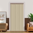thumbnail image 2 of DONGPAI Door Curtains for Doorways, 55"x 95" Pleated Folding Doors Curtain Accordion Closet Curtain Vertical Privacy Drapes Shower Curtain for Living Room Bedroom, 1 Panel, Beige, 2 of 8
