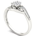 thumbnail image 2 of 1/8 Carat T.W. Diamond 10kt White Gold Three-Stone Look Engagement Ring, 2 of 5