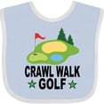 thumbnail image 3 of Inktastic Golfing Crawl Walk Golf Boys or Girls Baby Bib, 3 of 4