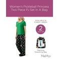 thumbnail image 2 of MeMoi Women's Pickleball Princess Two Piece PJ Set In A Bag - Womens - Female, S, Forest Green, 2 of 8