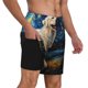 thumbnail image 2 of Fotbe Vintage Starry Sky Labrador A Traje de Baño para Hombre – Shorts de Natación de Secado Rápido con Forro y Bolsillos-XX-Large, 2 of 6