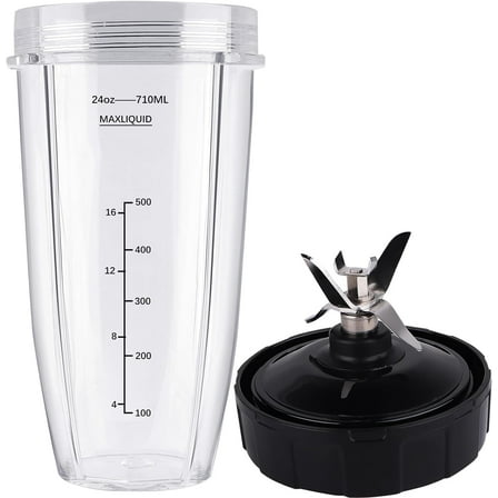 Blender Replacement Parts for Ninja, 24Oz Cup 7 Fins Extractor Blade, for Nutri Ninja Auto IQ BN801 SS101 BL480-30 BL641