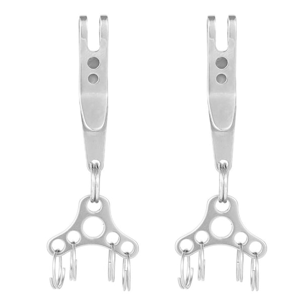 2pcs colchones de suspensión llaveros al aire libre Moda Colgantes colgantes colgantes (plata)