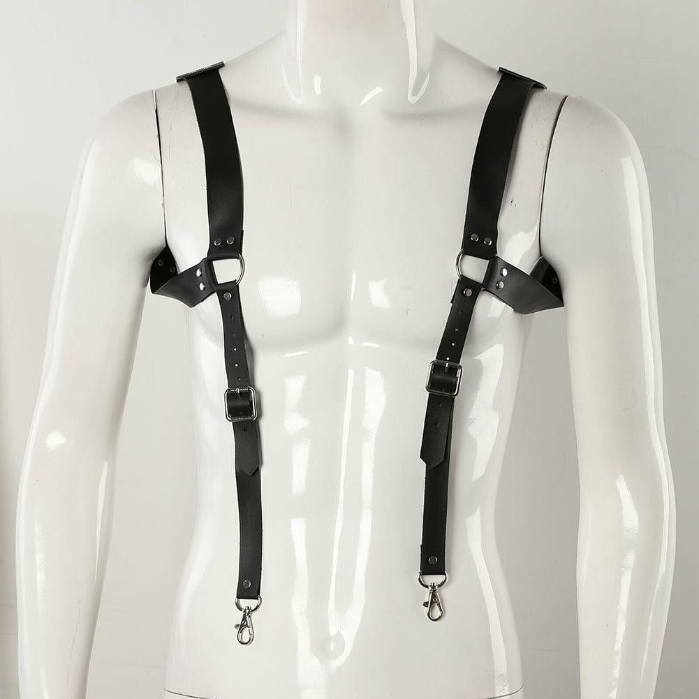 Men’s Leather Adjustable Chest Strap..