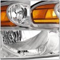thumbnail image 4 of DNA Motoring OEM-HL-0018-R For 2004 to 2006 Nissan Sentra 1Pc Right / Passenger Side Factory Style Chrome Housing Headlight Lamp NI2503151, 4 of 4