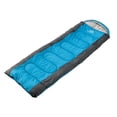 thumbnail image 1 of Saco de dormir para una persona doble / individual para mochilero, camping, senderismo, impermeable, adulto, niño, saco de dormir, almohadilla para do Cremallera izquierda azul 1 kg, 1 of 8