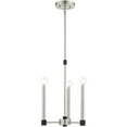 thumbnail image 6 of 3 Light Brushed Nickel Chandelier with Steel base material, 6 of 7