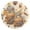 Gold, variant on Gray Squirrels Holding Pinecones Leaves Round Wall Clock Silent Analog Battery Operated Black Pointer Home Decor 9.84" Diameter