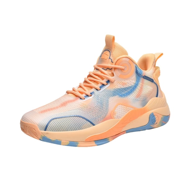 BINQER Zapatillas de baloncesto de media caña con cordones y malla for hombre, botas de entrenamiento