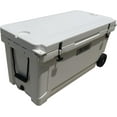 thumbnail image 3 of Hogg (White) 110 QT Insulated Cooler with Wheels and Handles, Rolling Ice Chest with Wheels, Rotomolded Wheeled Coolers for Camping, Drinks, Outdoors, 3 of 6
