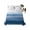 Blue, variant on Haze Blue White Ombre Twim XL Size Flat Sheet, Wrinkleproof & Fadeproof Cooling Flat Bed Sheet Only, Vintage Gradient Striped Aesthetics Breathable Soft Bedding Top Sheets 66 x 102 Inches