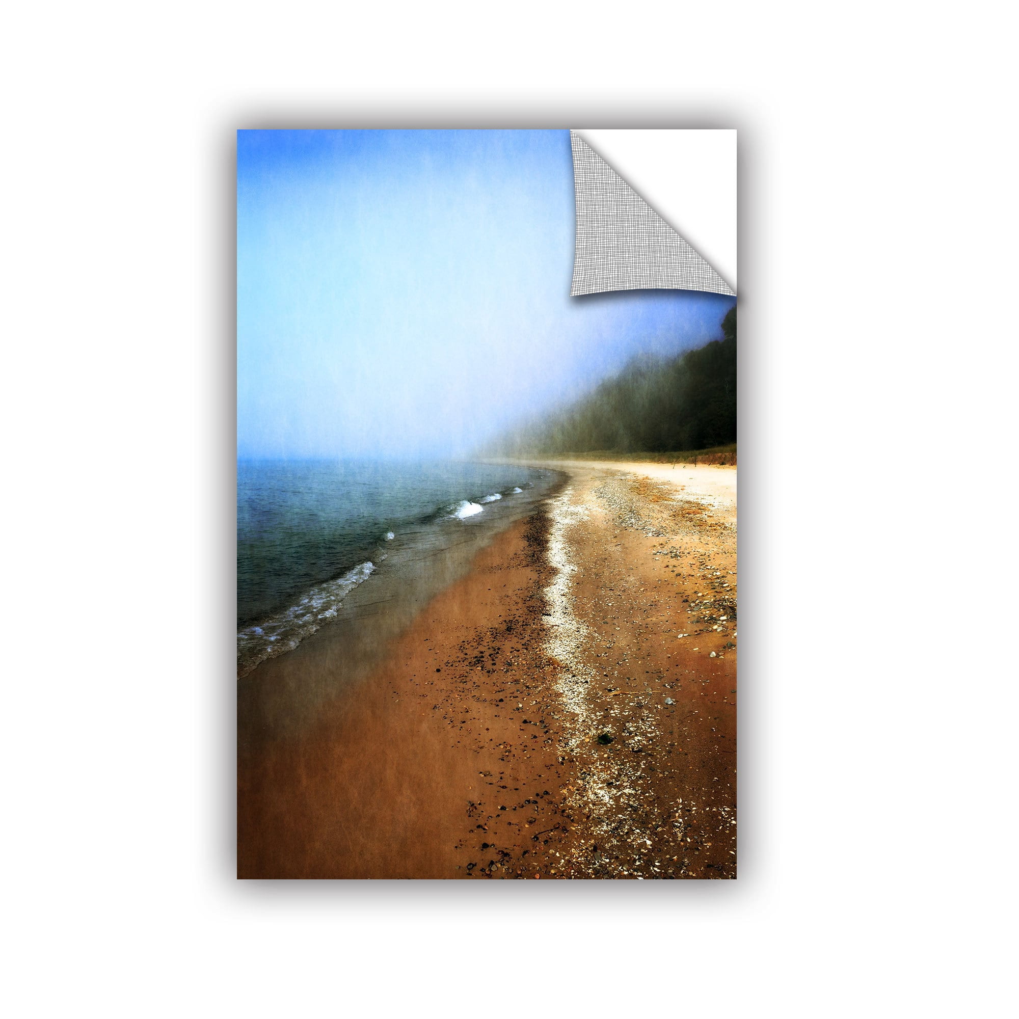 ArtWall Kevin Calkins "Foggy Day at the Beach" ArtAppealz Removable Wall Art
