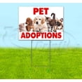thumbnail image 1 of Pet Adoptions (18" x 24") Yard Sign, Includes Metal Step Stake, 1 of 6