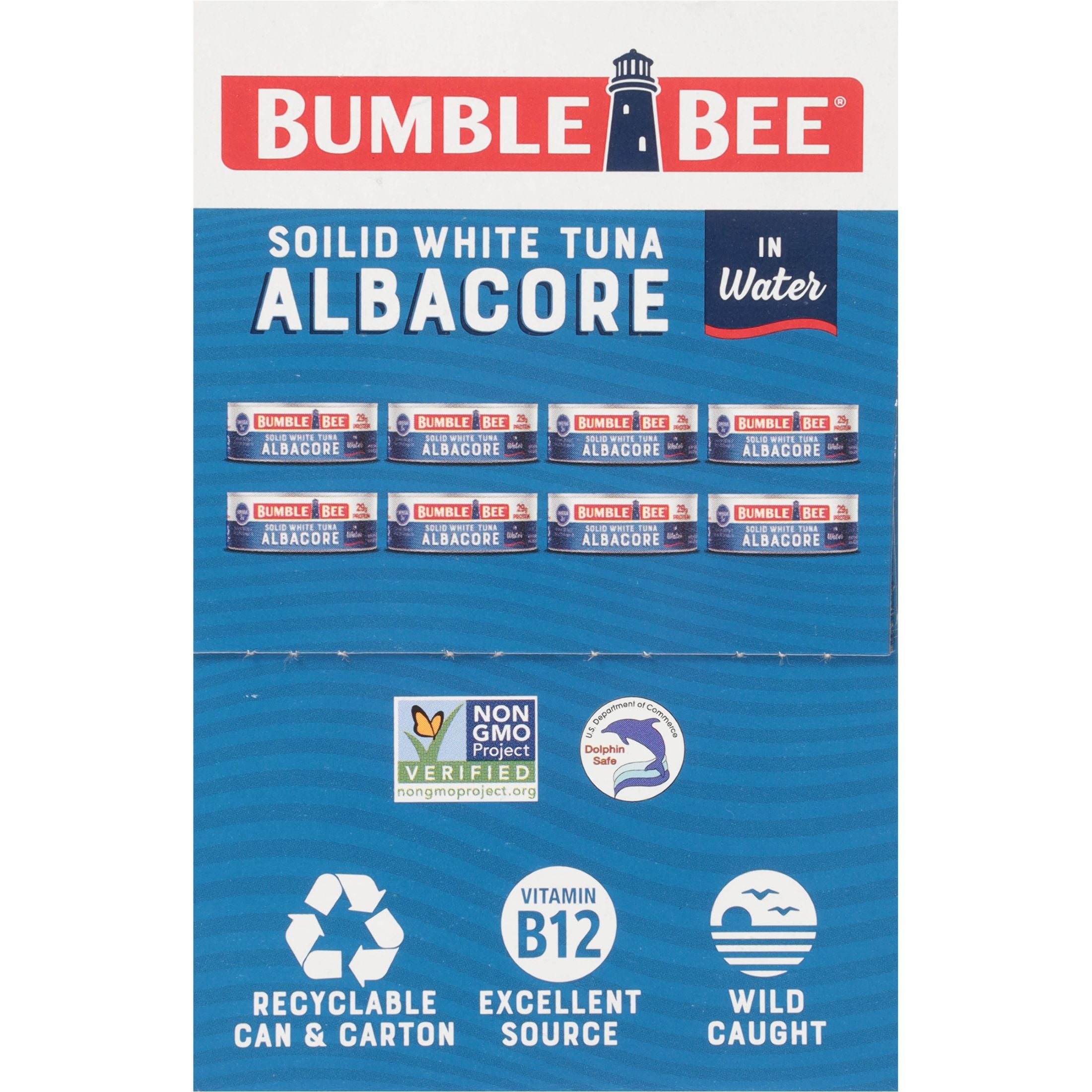 (6 pack) (Pack of 8) Bumble Bee Solid White Albacore Tuna in Water, 5 oz cans