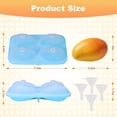 thumbnail image 3 of Surpdew Mango Shape Cake Mold For Baking - 4 Cavity Fruit Pudding Mango Silicone Molds For Baking Pastry, Ice Cream, Mousse Cake Decoration Mould Supplies, French Dessert Mold Blue, 3 of 9