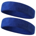 thumbnail image 2 of MSJUHEG Hair Ties Headbands For Women Women Absorption And Sweat Wicking Sports Cotton Thick Pile Cloth Wweat Proof Belt Hair Bands Blue One Size, 2 of 4