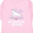 thumbnail image 4 of Inktastic Mawmaw Loves Me Girls Grandchild Unicorn Girls Long Sleeve Toddler T-Shirt, 4 of 5