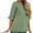Army Green, variant on gakvbuo Plus Size Summer Tops For Women Tops Dressy Casual Tunic Tops To Wear With Leggings Women's Solid Color Short Sleeves Blouse Round Neck Ruffles Casual Tops