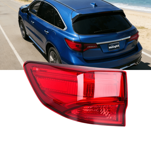 Nilight Tail Light Assembly Compatible with 2014-2020 Acura MDX, OE Style Rear Tail Lamp Replacement Driver Side