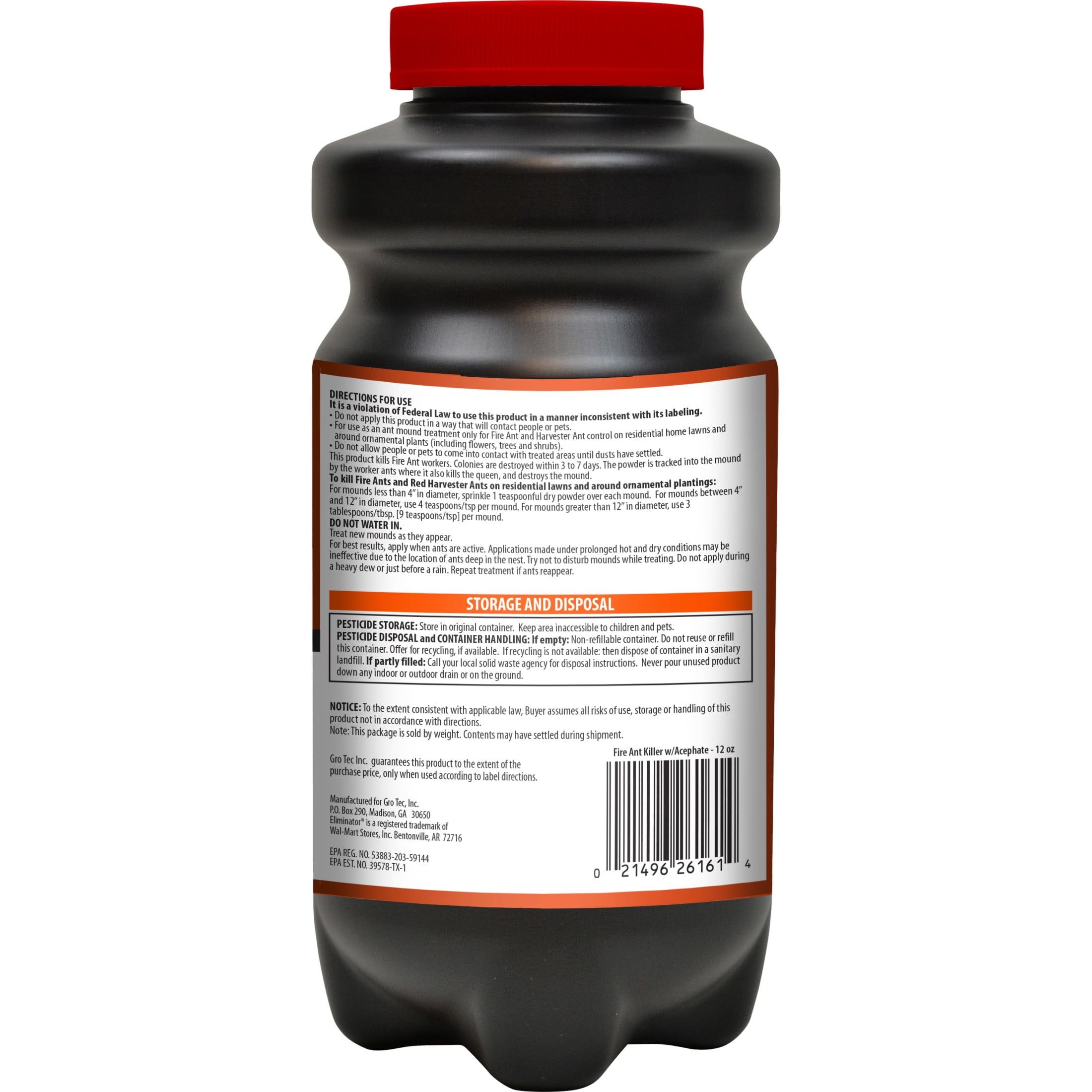 (2 pack) Eliminator Fire Ant Killer with Acephate, Powder, 12 oz. Bottle