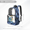 thumbnail image 7 of Xoenoiee Shark Fire Wave Print Kids Clear Backpack for Boys See Through Preschool Kindergarten Elementary School Backpack Transparent Bookbag Schoolbag Daypack with Adjustable Padded Straps, 7 of 7