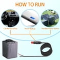 thumbnail image 7 of 16.4 FT DC Power Cord Cable 12V/24V for Car Fridge Car Refrigerator Freezer Compatible with Alpicool, ARB,BougeRV, Bodega, Dometic,Euhomy, ICECO Etc Most Brands Portable Refrigerator (Black, 16.4 FT), 7 of 7