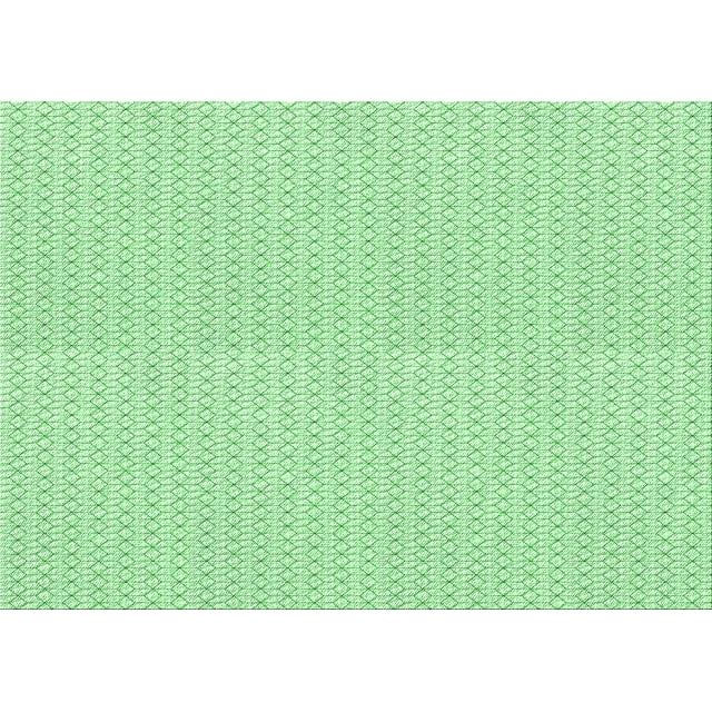 Ahgly Company Machine Washable Indoor Rectangle Transitional Mint Green Area Rugs, 8' x 10'