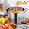 thumbnail image 3 of NutriChef 12-Quart Stainless Steel Large Stockpot, 3 of 8