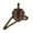 Brown, variant on Rongfmy Shoulder Frog Back Sheath Holder Back Strap for Pirate Black