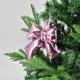 thumbnail image 2 of Holiday Time 1 Count 5.5" Christmas Metallic Puffy Bow Ornament, Pink, 2 of 5