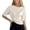a-Beige16844, variant on Womens T Shirt Solid Color Metallic Twist Front Tees Crewneck Short Sleeve Relaxed Fit Casual Party Blouse For Event Night Out Wear Trendy Top