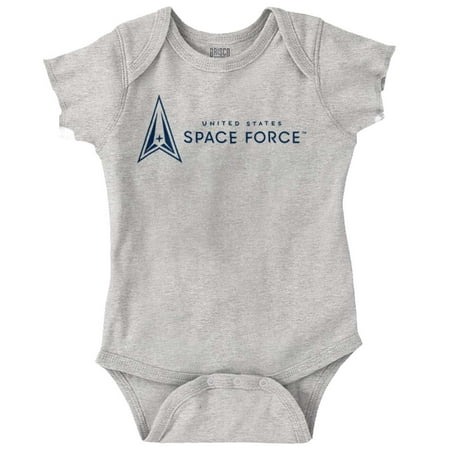 

USSF Logo United States Space Force Romper Boys or Girls Infant Baby Brisco Brands NB