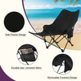thumbnail image 4 of Andworld Camping Chairs,Adjustment Folding Chairs with Footrest for Camping Hiking Gardening Travel Beach Picnic,Black, 4 of 9