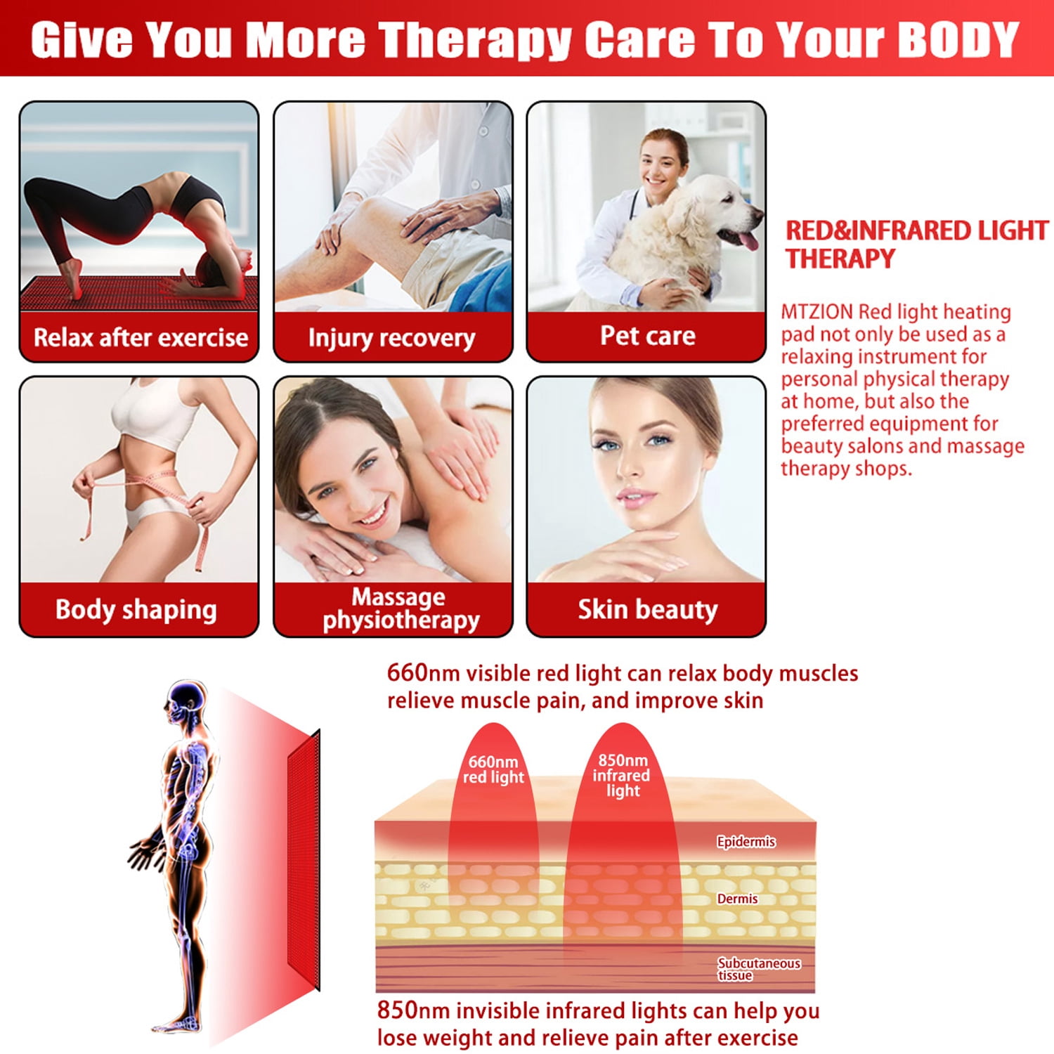 Red Light Therapy Mat for Relaxation,1260LED Red Light Therapy for Body 660nm/850nm Full Body Blanket, Adjustable Brightness and Timer, Great Gift for Elderly, Family, Fitness, Health Enthusiasts