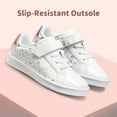 thumbnail image 2 of Dream Pairs Girls Sneakers Toddler Little Kids Tennis School Walking Shoes SDFS2210K WHITE Size 5T, 2 of 5