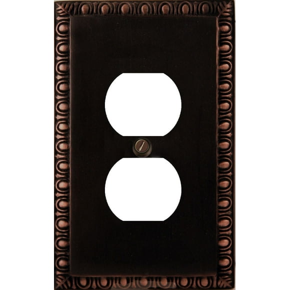 Prise duplex bronze poncé d'Atron Electro Industries