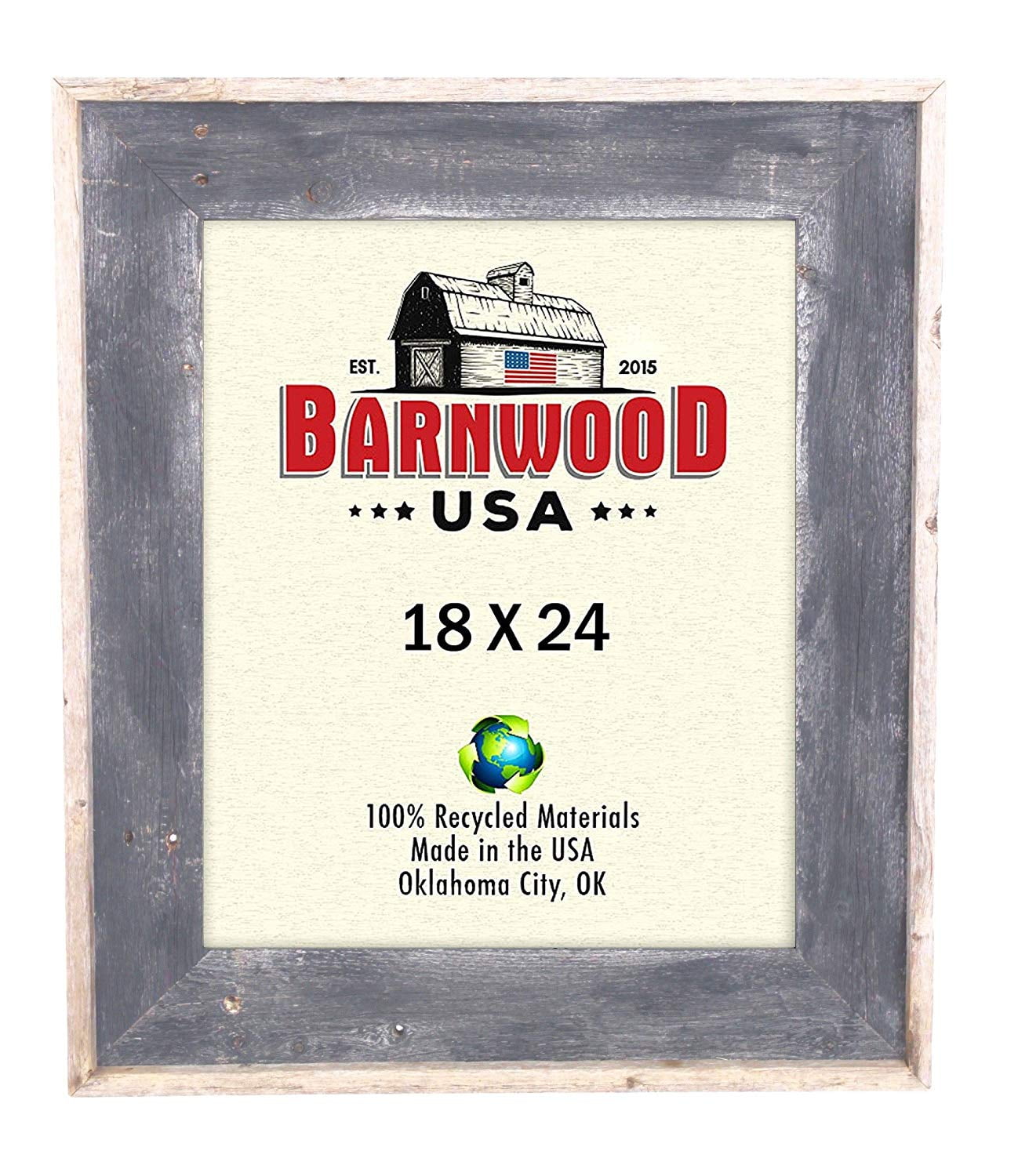 BarnwoodUSA Farmhouse Picture Frame With 3 Inch Wide Frame 100