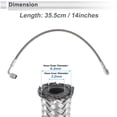 thumbnail image 3 of Kit de línea de alimentación de aceite de turbo AN-3 Unique Bargains 1.16 pies Línea de drenaje de aceite de turbocompresor remoto a presión con adaptador, llave 1 juego, 3 of 6