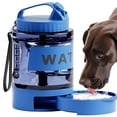 thumbnail image 1 of Botella de agua portátil para perros PETDOTT, 2200 ml, cuenco de viaje, azul, 1 of 7