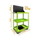 thumbnail image 2 of Carro de Herramientas Metálico con Ruedas Y Panel Porta Llaves 3 Niveles Verde, 2 of 3