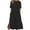 Black, variant on Ruimatai Women's Casual Loose Long Dress with Slit Round Neck Short Sleeve Comfortable Flowy Summer Maxi Dress